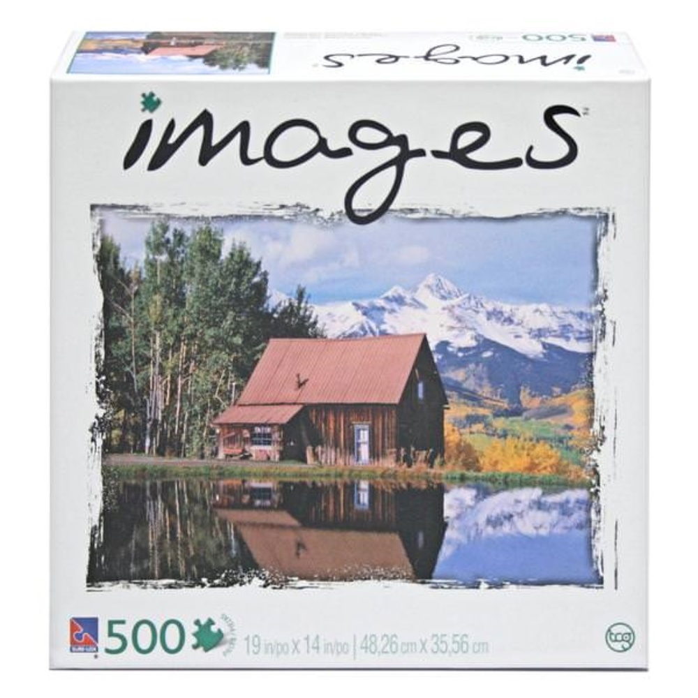 500 pc Sure-lox 19x13  Rustic Cabin, CO puzzle-NIB